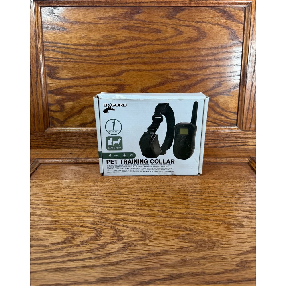 Oxgord Pet Training Collar Remote System for Dogs & Cats PTRC01 Black 950ft